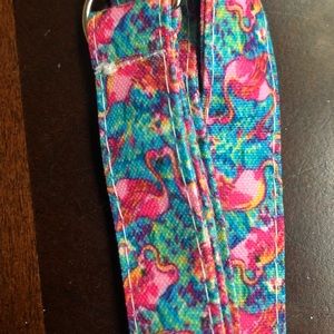 Peel and Eat Flamingo lanyard